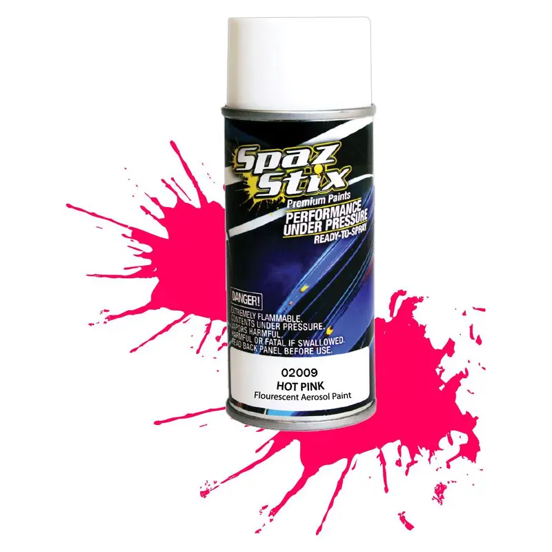 Spaz Stix Hot Pink Fluorescent Paint, Aerosol 3.5Oz 104Ml Can Szx02009 1