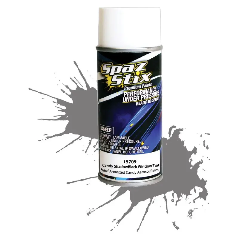 Spaz Stix Translucent Black For Window Tint/Drop Shadows, Aerosol 3.5Oz 104Ml Can Szx15709 1