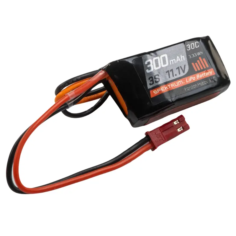 Spektrum 300Mah 3S 11.1V 30C Lipo Battery With Jst Connector Spmx3003sj30 1