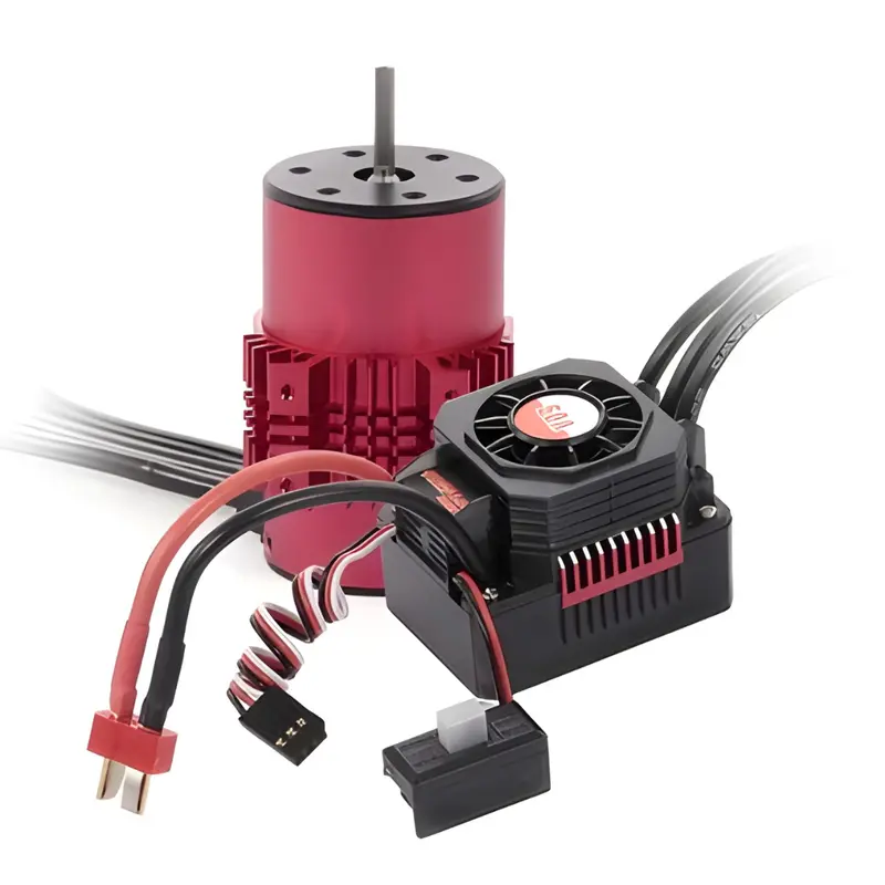 Surpass Hobby Kk Waterproof 3660 Brushless Motor 2600Kv With 60A Esc Combo Red Heatsink 1