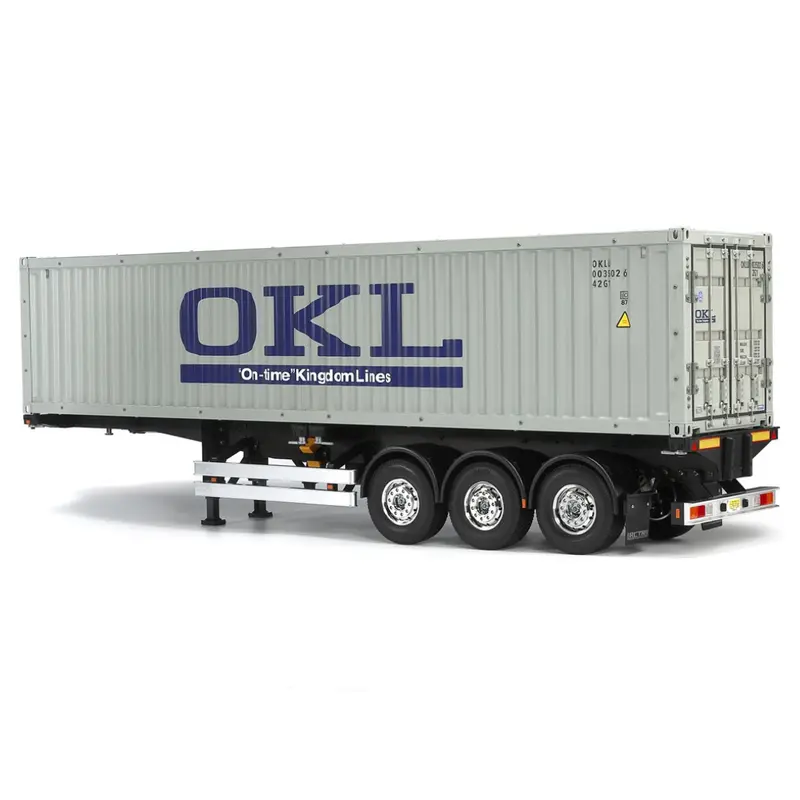 Tamiya 40 Foot Container 3-Axle Semi Truck Trailer Rc 1/14 Scale Kit 56377 1