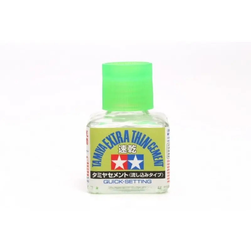 Tamiya 87182 Plastic Model Glue Cement Extra Thin Quick-Setting 40Ml 1