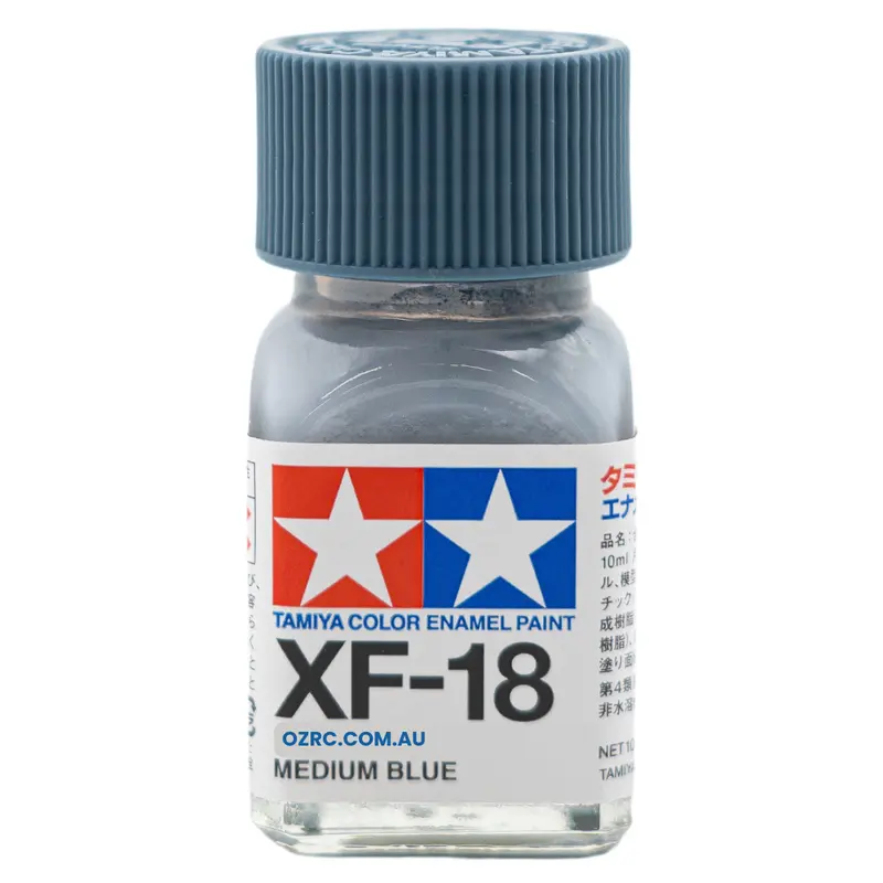 Tamiya Enamel Paint Xf-18 Flat Medium Blue 10Ml 80318 1