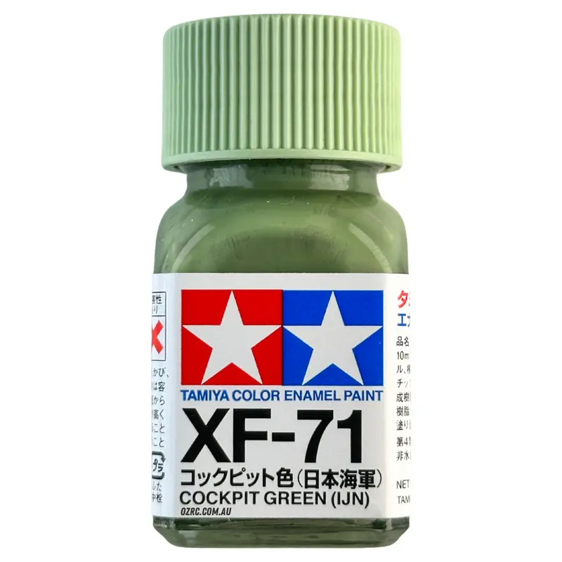 Tamiya Enamel Paint Xf-71 Flat Cockpit Green 10Ml 80371 1