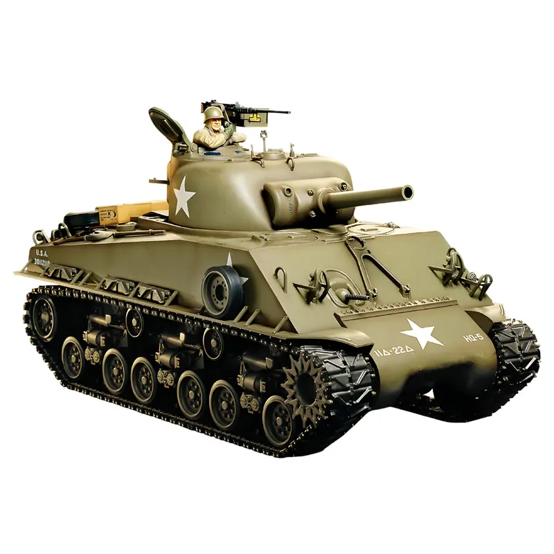 Tamiya M4 Sherman Usa 105Mm Howitzer Full Option 1/16 Rc Tank Assembly Kit 56014 1