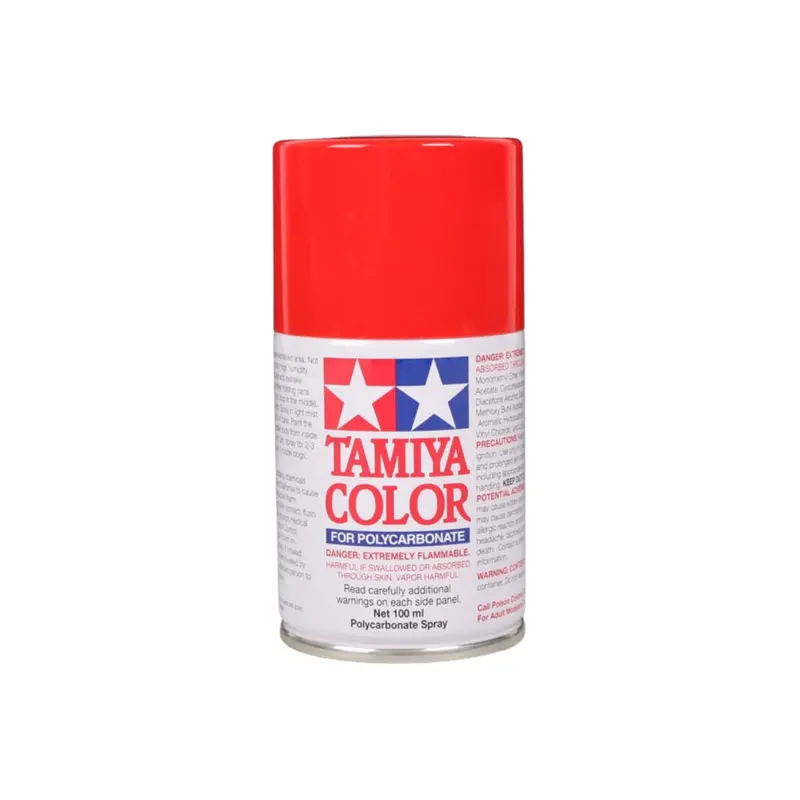 Tamiya Ps-34 Bright Red Polycarbonate Spray Paint 100Ml 86034 1