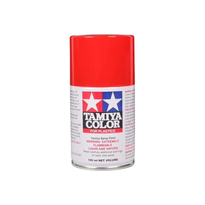 Tamiya Ts-49 Bright Red Lacquer Spray Paint 100Ml 85049 1