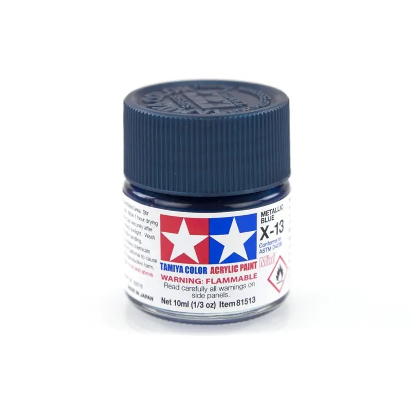 Tamiya X-13 Metallic Blue Gloss Acrylic Paint 10Ml 81513 1