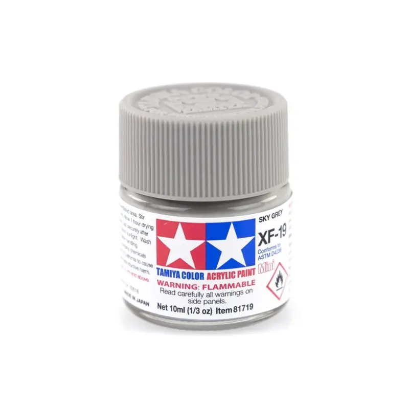 Tamiya Xf-19 Sky Grey Flat Acrylic Paint 10Ml 81719 1