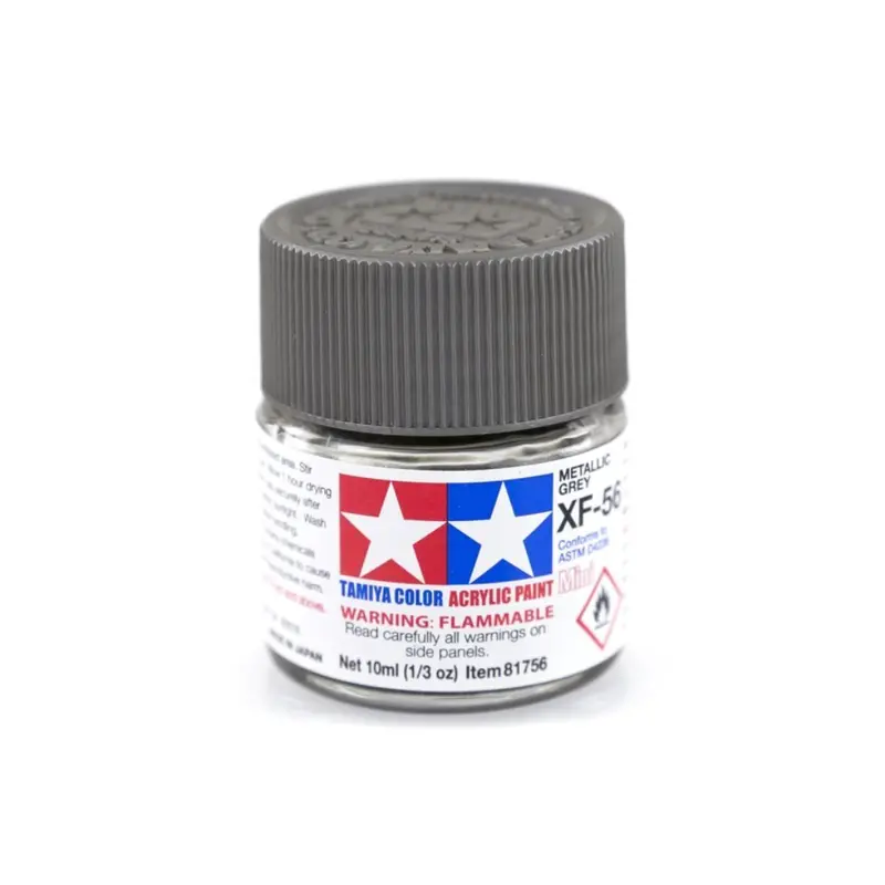 Tamiya Xf-56 Metallic Grey Flat Acrylic Paint 10Ml 81756 1