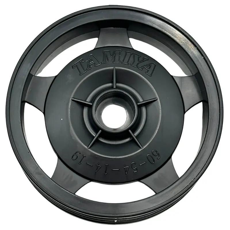 Tamiyya Dt-03 Racing Fighter Front Black Wheels (2Pcs) 10448047 1