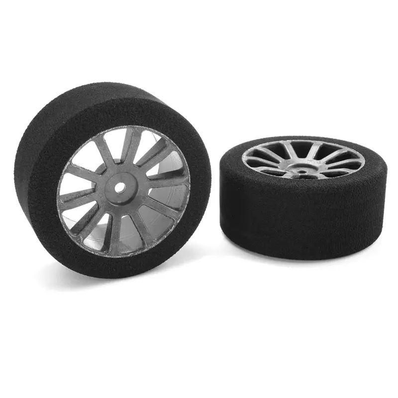 Team Corally Attack Foam Tires 1/10 35 Shore 30Mm Rear Carbon Rims 2Pcs C-14705-35 1