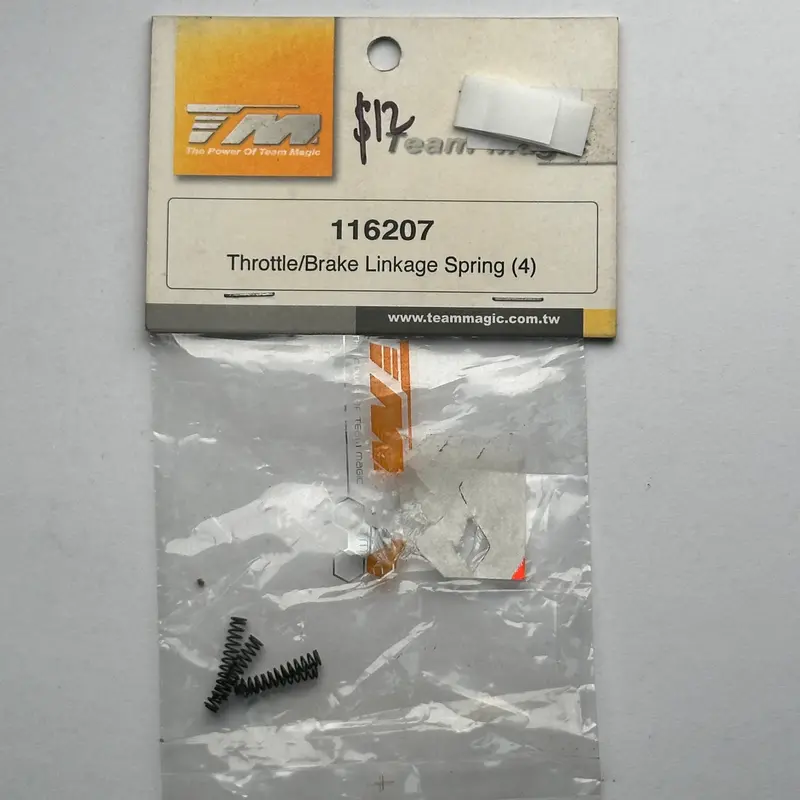 Team Magic 116207 Throttle Brake Linkage Spring Nitro Part [Scratch & Dent] 1