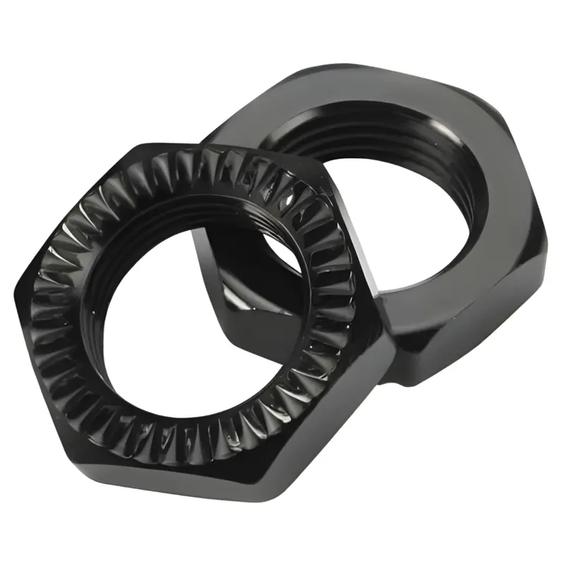 Team Magic Serrated Wheel Nuts (Black/17Mm Hex) 2Pcs Tm505231bk-1 1