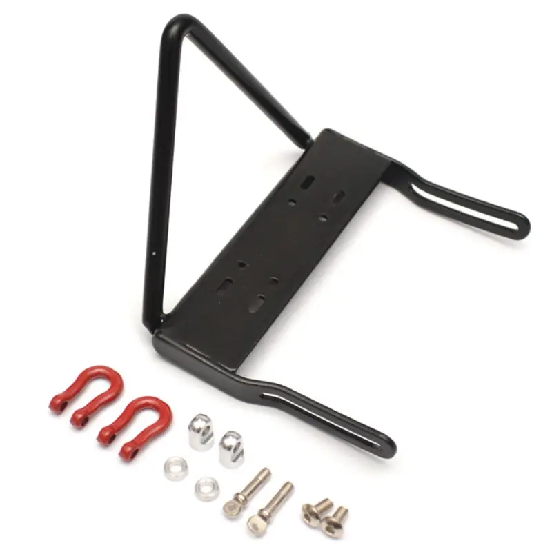 Team Raffee Co. Steel Front Bumper B With Towing Hooks Black Brq90264bbk 1