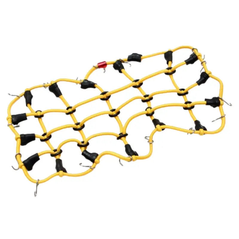 Team Raffee Scale Rc Crawler Luggage Cargo Net W/ Hooks 20X12cm Yellow 302308Ly 1