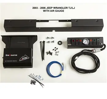 Tj 6 Switch Panel W/Air Gauge 03-06 Wrangler Tj 1