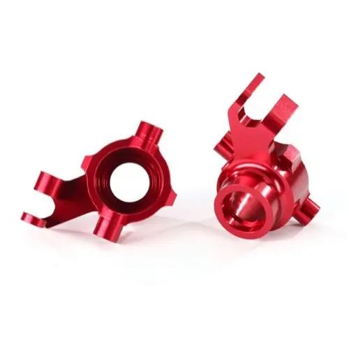 Traxxas 8937R Steering Blocks 6061-T6 Aluminium Left And Right Red 1