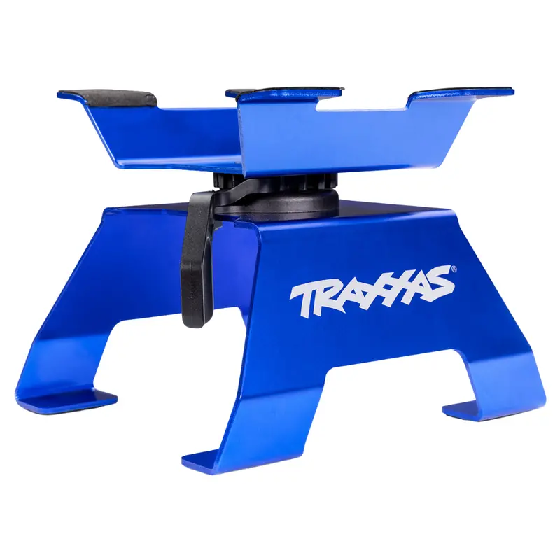 Traxxas Aluminium Rc Stand 1/10 1/8 Scale Rotating Workstation Blue 8796-Blue 1