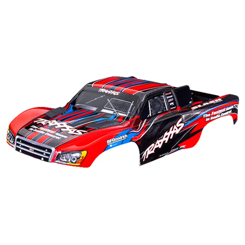 Traxxas Slash 2Wd Body Red  Painted Decals Applied Clipless Mounting 5924-Red 1