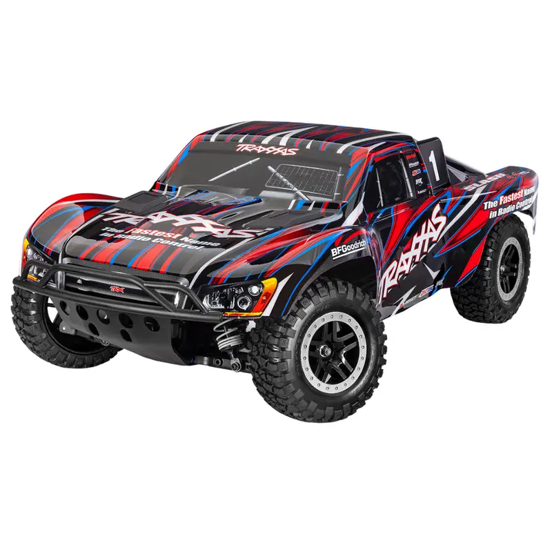 Traxxas Slash 4X4 Vxl Rc Short Course Truck Electric Brushless 4Wd 1/10 Scale Rtr 68386-4 Red 1
