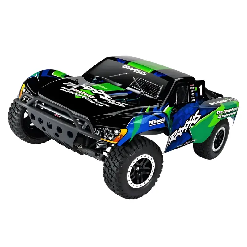 Traxxas Slash Vxl 2Wd Brushless Short Course Truck Green 58076-74Grn 1