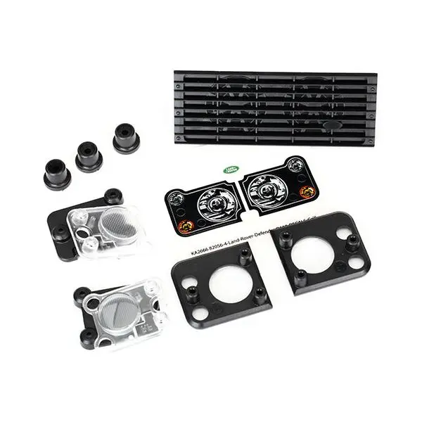 Traxxas Trx-4 Land Rover Defender Headlight Lens & Grill Set W/ Decal 8013 1