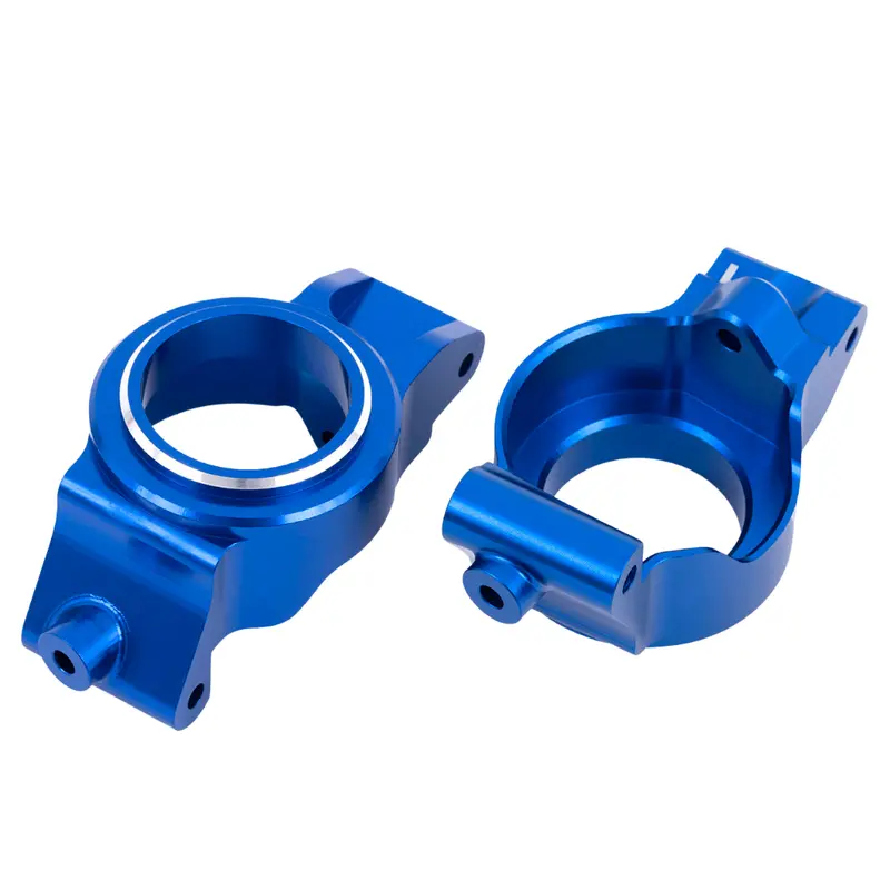 Traxxas X-Series Blue Aluminum Caster Blocks Left And Right 7832-Blue 1