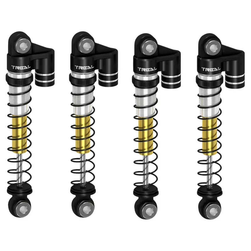 Treal Fcx24 43Mm Double Barrel Shocks Fms 1/24 Power Wagon Black X004fcx243b 1