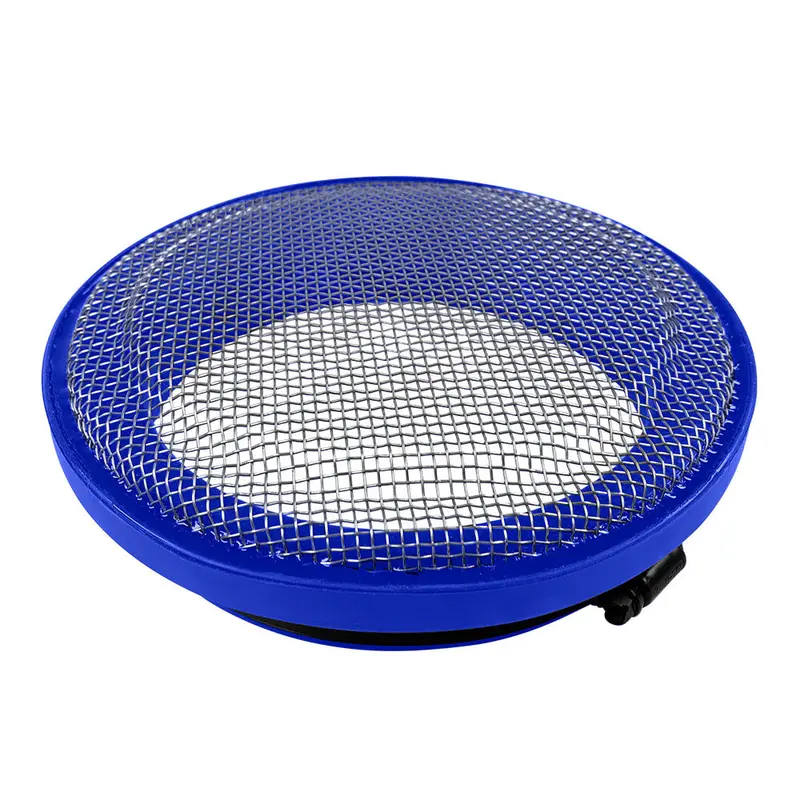 Turbo Screen 4.0 Inch Blue Stainless Steel Mesh W/Stainless Steel Clamp 1