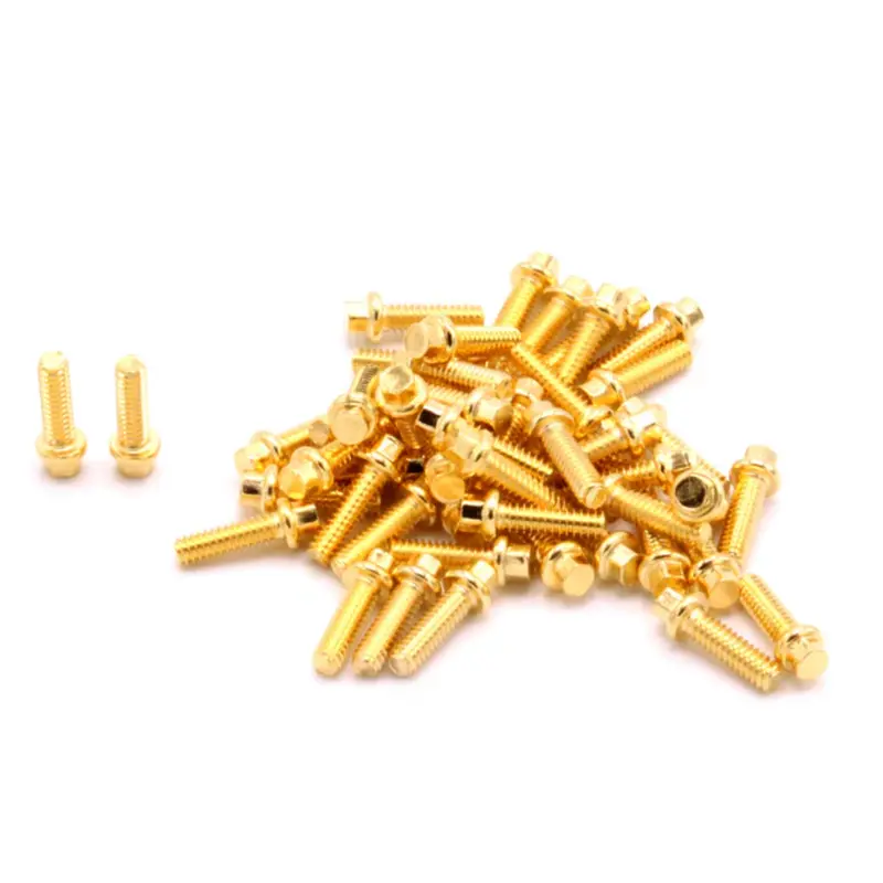 Vanquish Hex Scale Wheel Screw Kit 1-64 Beadlock Hardware Gr8 Gold Vps05004 1