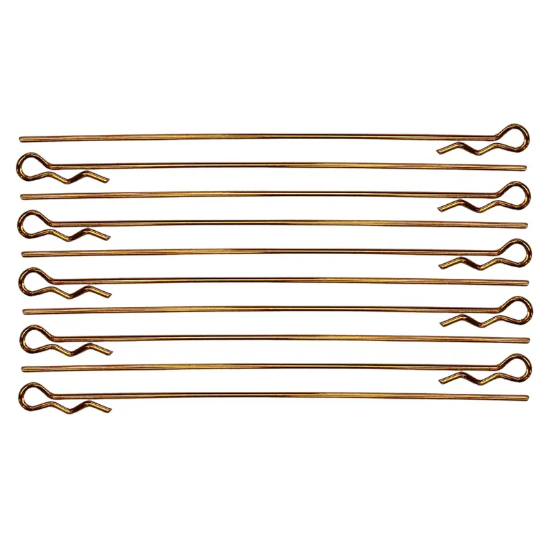 Venom 1/10 Long Body Clip Orange Anodised 95Mm 1.2Mm Wire (10Pcs) Ven-2070Or 1