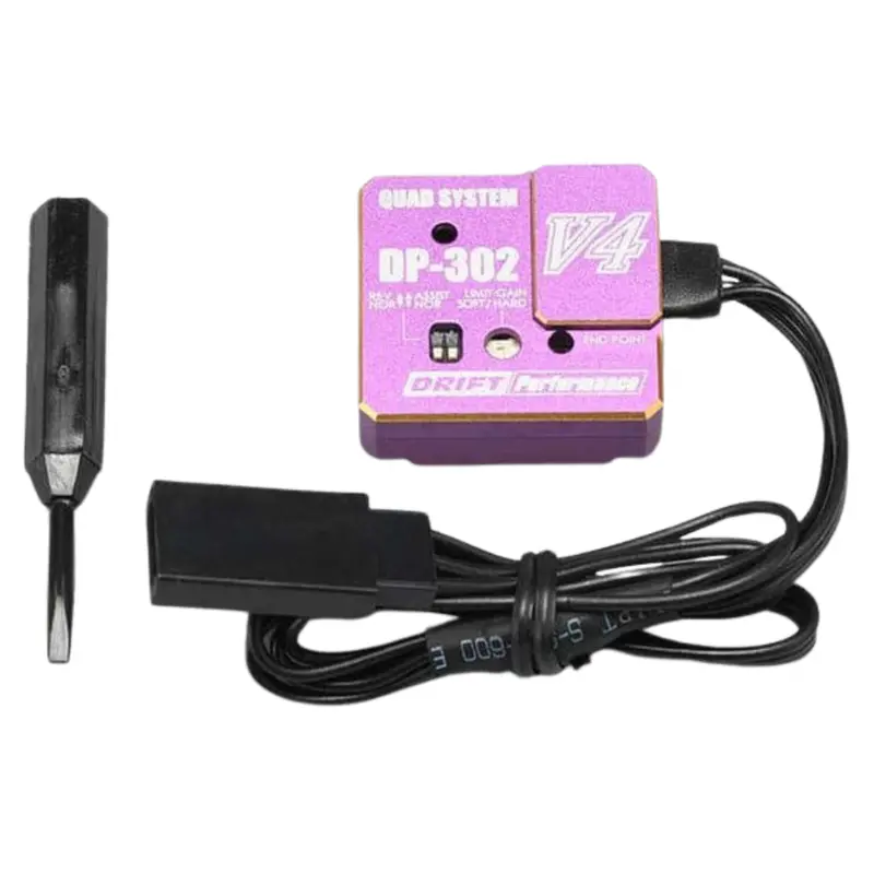 Yokomo Drift Performance Steering Gyro With Endpoint Adjustment Purple Y-Dpp-302V4pb 1