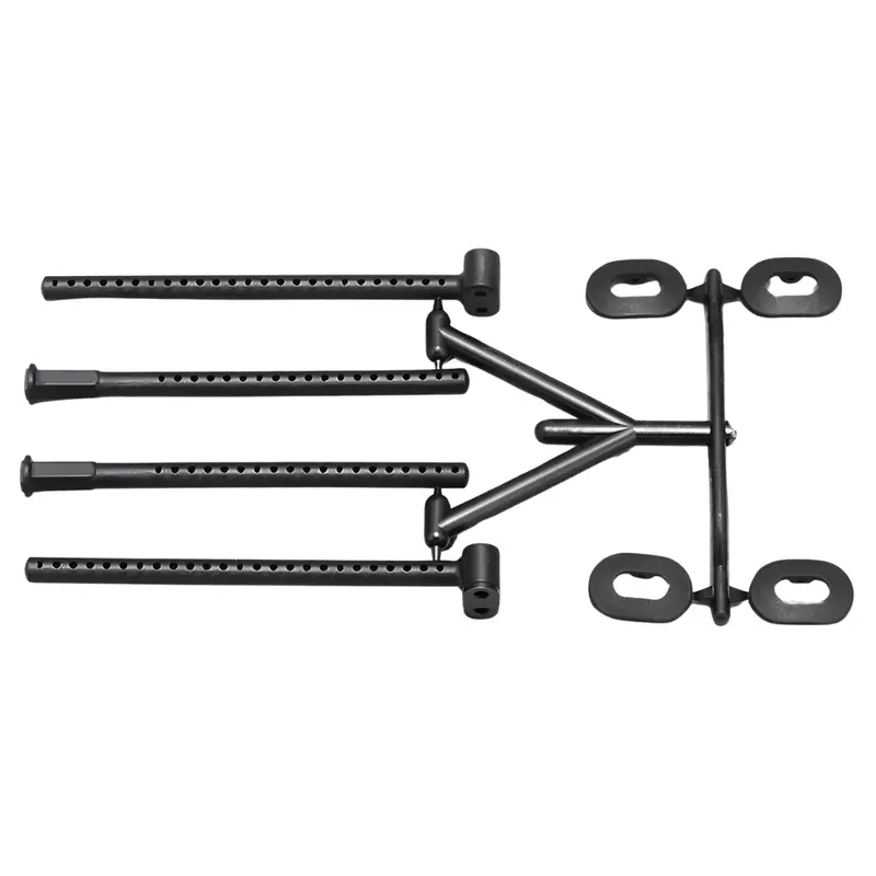 Yokomo Front Rear 1/10 Drift On Road Body Mount Set Black Y4-016A 1