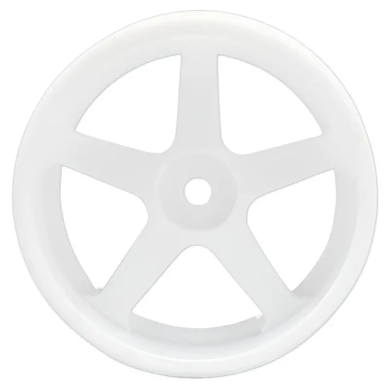 Yokomo Rp 1/10 Rc Drift Wheel 5 Spoke Offset 6Mm White Rp-6113W6a 1