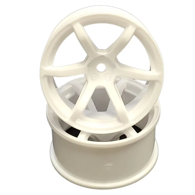 Yokomo Rp Rc 1/10 Drift Wheel 6 Spoke Offset 8Mm White Rp-6213W8a 1