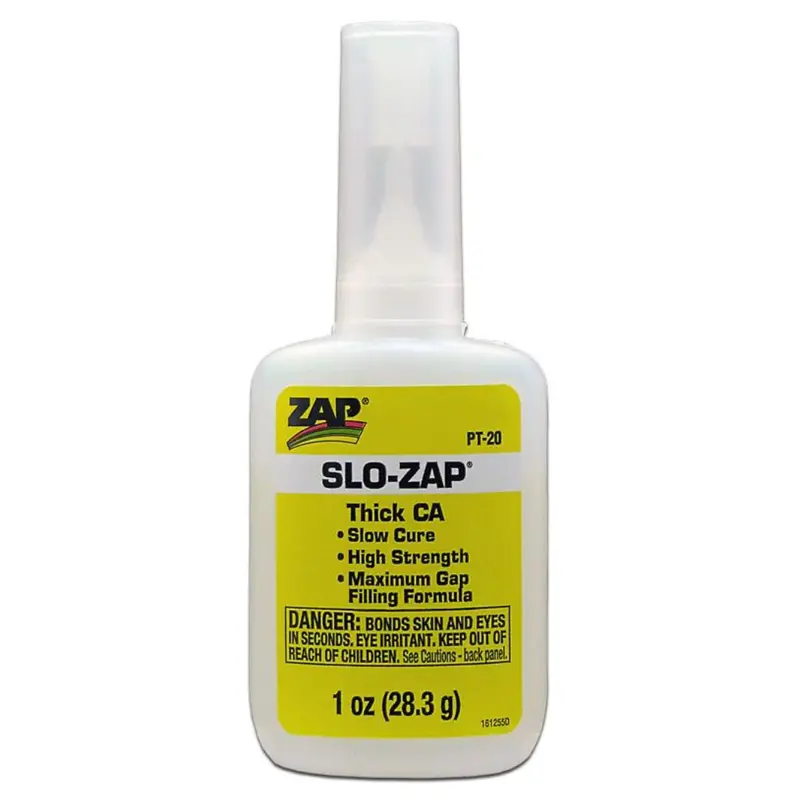 Zap Pt-20 1Oz. 28.3G Yellow Slo-Zap Ca Glue Cyanoacrylate A37a 1