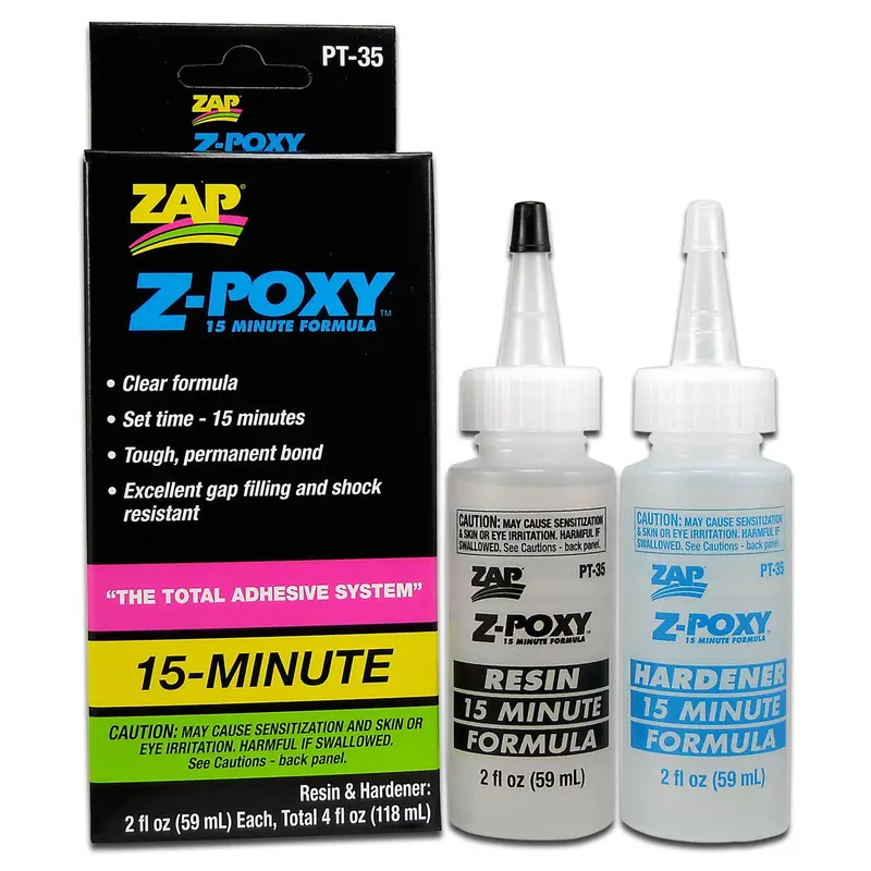 Zap Pt-35 4Oz. 15 Minute Z-Poxy Epoxy Resin Glue 11730071 1