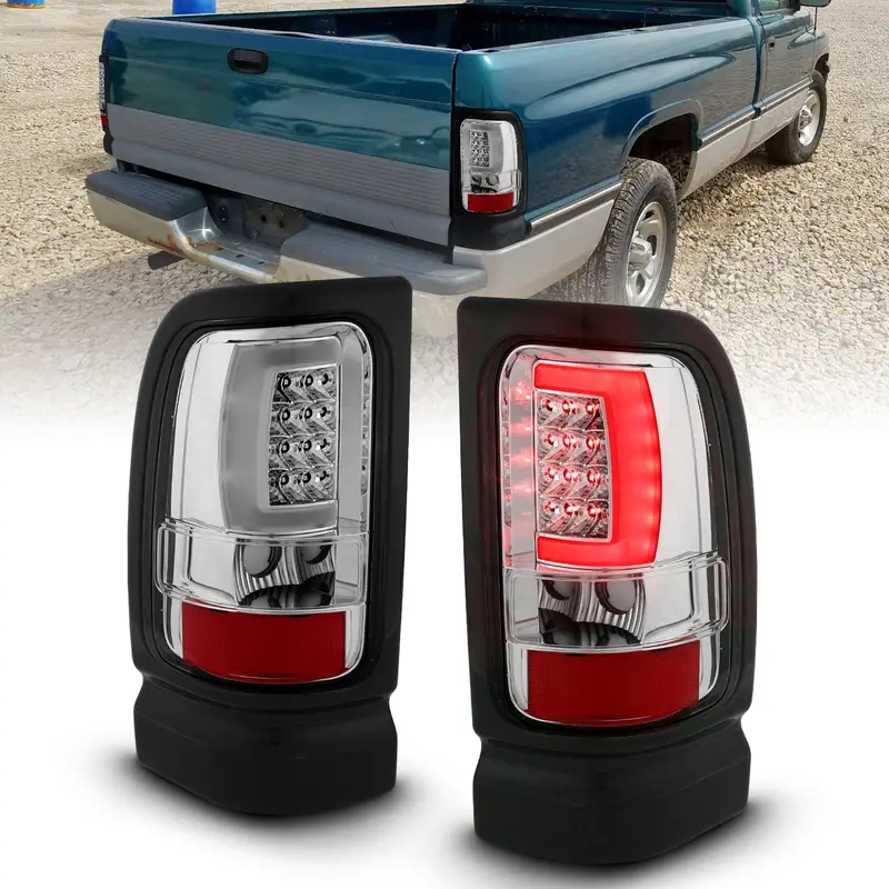 Anzo Usa Led Tail Light Assembly – Clear Lens, Chrome Housing, Sold As Pair 1