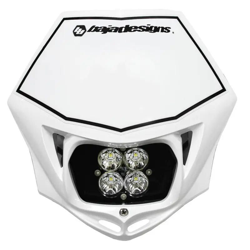Baja Designs 497001Wt Squadron Pro Led Motorcycle Headlight – White Race Beam 1