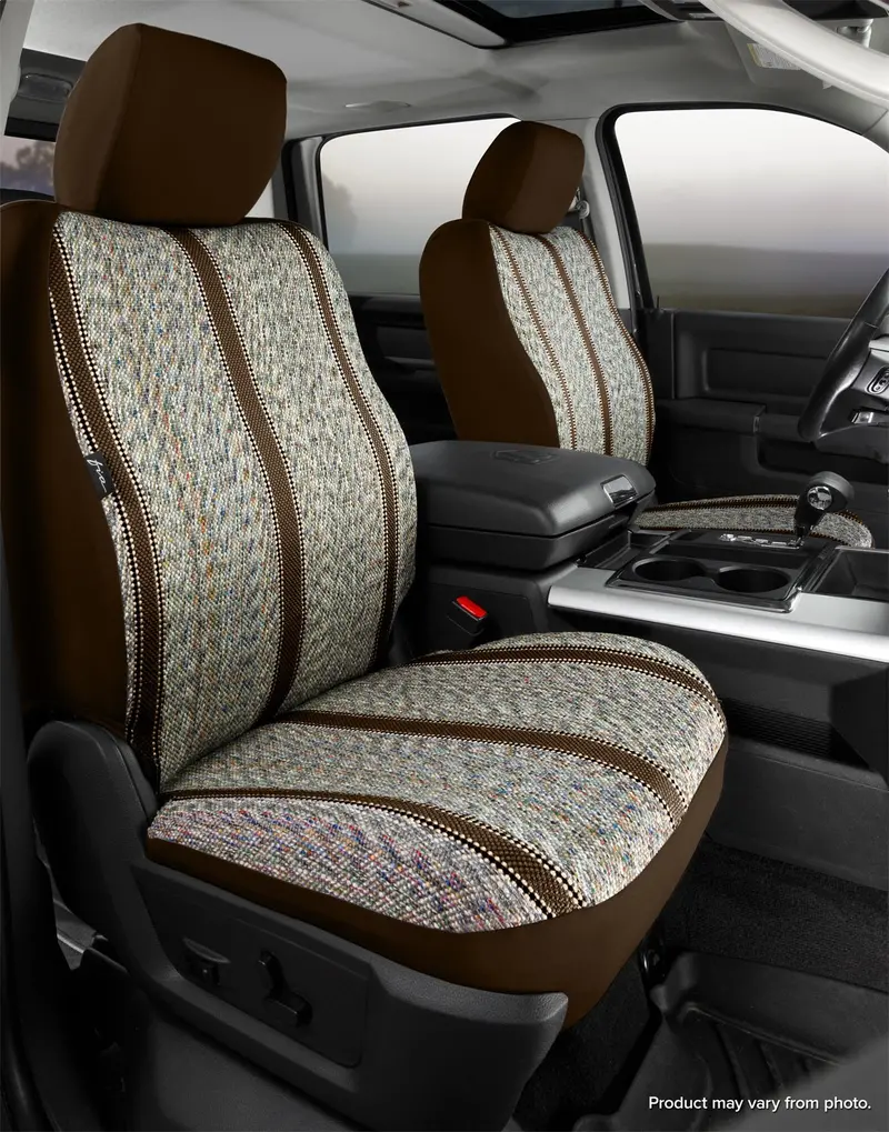 Fia Tr4051 Brown Universal Seat Covers – Wrangler-Themed Fabric, One-Size-Fits-Most 1