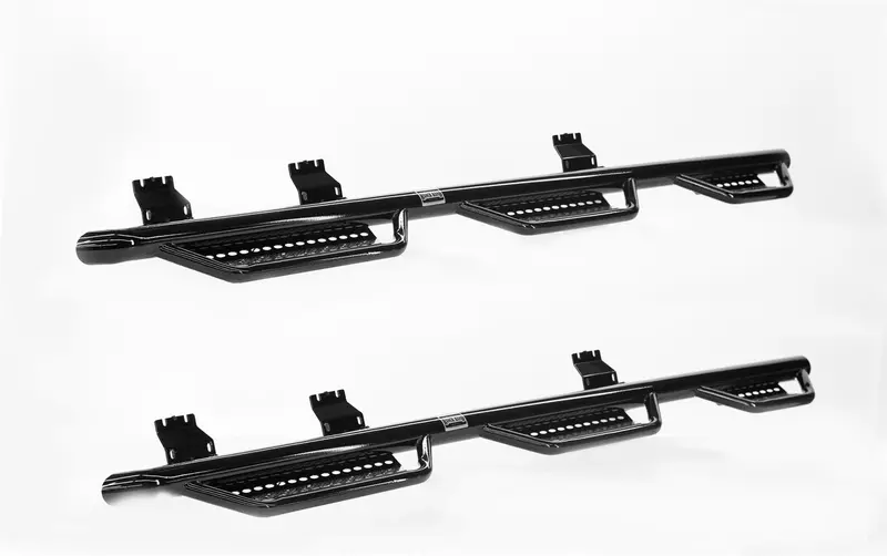 Ranch Hand Running Boards – 3-Inch Round Step, 6-Step Configuration, Heavy-Duty Steel 1