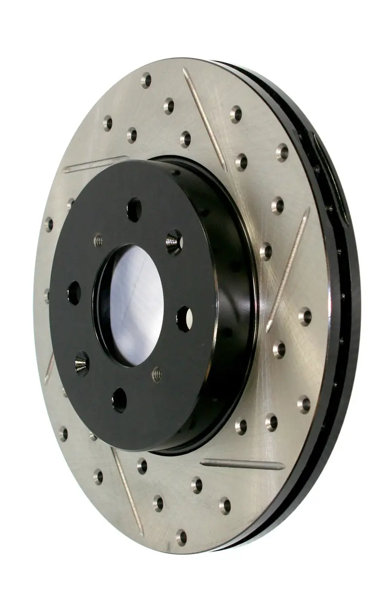 Stoptech 127.68000L Sport Drilled And Slotted Brake Rotor – Front Left Side 1
