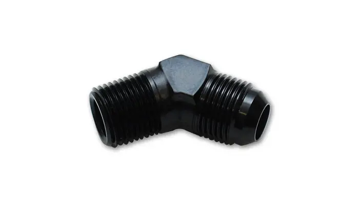 Vibrant Performance 10165 -8An To 3/4" Npt 45-Degree Adapter Fitting – Stainless Steel 1